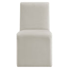 Modway - Emory Velours Performance Rembourré Fauteuil d’appoint de salle à manger - Alabaste-8