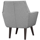 Modway - Posit Tissu rembourré Fauteuil - Gris clair-Matériau 100% polyester