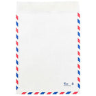 JAM Paper Enveloppes Tyvek, 10 x 13 po, extrémité ouverte, poste aérienne blanc, 500/paquet-Fermeture gommée