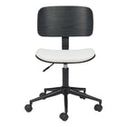 Zuo - Duravel Chaise de bureau - Blanc/Noir-Moelleux et durable pour un confort quotidien exceptionnel