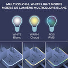 Bell+Howell - Parasurtenseur à 3 prises avec bloc d'alimentation à DEL et 1 port USB-A et 2 ports USB-C - Cordon de 6 pi-Facile à monter à l'aide de matériel ou de bande 3M incluse