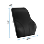 Mount-It! - Coussin de dossier complet Ergo Collection - Noir-9