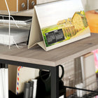 Vinsetto - classeur pour dossiers Letter/A4 avec barres de suspension - gris vieilli-Assemblage requis 