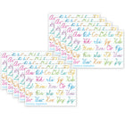 Ashley Productions - ASH97008 Intelligents Poly PosterMat Pals Économiseurs d'Espace - 13" x 9-1/2" - Cursive Traditionnelle - Ensemble de 10-C'est une affiche, c'est un sous-main, c'est les deux! Parfait pour une taille plus petite facilitant son utilisation en classe, à la maison, au bureau ou en déplacement!