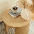 Modway - Aspect Bois rond Table d’appoint - Chêne-MDF Construction