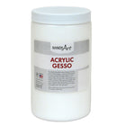 Handy Art - Acrylique Gesso, 32 oz., Pack de 2-Appliquer comme sous-couche ou apprêt sur la surface avant de peindre pour améliorer l'adhérence