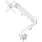MotionGrey - Support de moniteur simple - Bras de fixation VESA pour écrans jusqu’à 28 po - Blanc-Compatible avec les écrans de 13 à 28 po : conçu pour prendre en charge la plupart des moniteurs jusqu’à 28 pouces, avec des fixations VESA 75 x 75 mm ou 100 x 100 mm