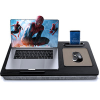 ShoppingAll - Bureau pour ordinateur portable - Noir-Convient aux ordinateurs portables (jusqu'à 17"), aux tablettes et aux téléphones.