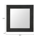 Zuo - Miroir Kare - Noir-Garantie limitée de 3 ans