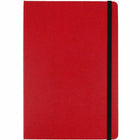 JAM Paper - Carnet à couverture rigide avec élastique - Grand journal - 5 7/8 po x 8 1/2 po - Rouge - 100 feuilles lignées-Couleur : rouge | Soyez élégant et organisé avec un carnet de notes colouré.