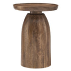 Modway - Holloway Manche Bois Table d’appoint - Noyer-Table d’appoint ronde