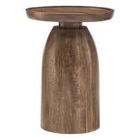 Modway - Holloway Manche Bois Table d’appoint - Noyer-Table d’appoint ronde