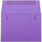 JAM Paper - Enveloppes d'invitation colorées A1 - 4 barres - 3,625 x 5,125 - violet violet recyclé - Paquet de 50-Ces enveloppes sont parfaites pour envoyer des invitations, des cartes de voeux, des RSVP, des cartes de remerciement, des cadeaux d'anniversaire, des remises de diplômes, des vacances et plus encore