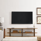 Modway - Torus Ovale Bois Meuble TV, Noyer-Finition stratifiée