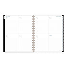 AT-A-GLANCE - Agenda scolaire hebdomadaire/mensuel Signature 2026-2027 - 11 po H x 8 3/8 po l - noir - bilingue-13 mois de planification académique hebdomadaire/mensuelle