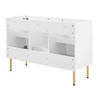Modway - Chaucer 48" Armoire de toilette de salle de bain (lavabo non inclus) - Blanc-9
