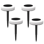 Bell+Howell - Lampes solaires LED Vividisk Colour pour allée extérieure - Paquet de 4-Bell+Howell vividisk: disques solaires led à couleurs changeantes, led lumineuses dans un boîtier étanche pour jardins, allées, patio, terrasse, marches, pelouse
