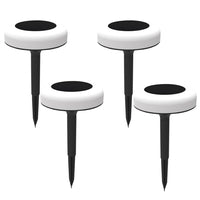 Bell+Howell - Lampes solaires LED Vividisk Colour pour allée extérieure - Paquet de 4-Bell+Howell vividisk: disques solaires led à couleurs changeantes, led lumineuses dans un boîtier étanche pour jardins, allées, patio, terrasse, marches, pelouse