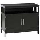HOMCOM - Buffet de cuisine 39,4 po L - noir-Idéal pour votre salle à manger, salon, entrée et bureau 