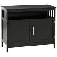 HOMCOM - Buffet de cuisine 39,4 po L - noir-Idéal pour votre salle à manger, salon, entrée et bureau 