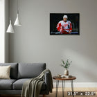 Steve Yzerman 20x29 Red Wings-H - Toile encadree - 31" x 22"-Prêt à accrocher - livré entièrement assemblé