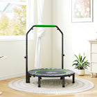 Soozier - Trampoline repliable 40" pour adultes-Cadre en acier et six pieds pour la stabilité