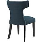 Modway - Curve Tissu Chaise à manger - Azure-Rembourrage en tissu polyester
