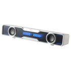 Edifier - Barre de son multimédia QS30 alimentée par USB, avec Bluetooth, basses améliorées, microphone intégré et effets d’éclairage dynamiques – Blanc-Le récepteur audio Bluetooth V5.4 assure une diffusion sonore fluide avec une connexion stable