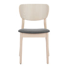 Zuo - Kellua Chaise de salle à manger - Gris/Naturel - Ensemble de 2-Bois blanchi à la chaux