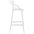 Modway - Entangled Tabouret de bar - Blanc-Aucune assemblée requise