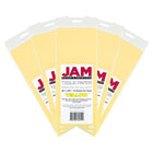JAM Paper - Papier de soie - Jaune - 50 feuilles-Accessoire d'emballage élégant pour les cadeaux, les paniers-cadeaux, la décoration et plus encore!