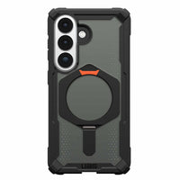 UAG - Étui Plasma XTE Rugged avec béquille et aimants pour Samsung Galaxy S26, Noir/Orange-Support intégré avec plusieurs modes d'affichage