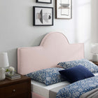 Modway - Dawn Performance Velvet Tête de lit King/King de Californie, Rose-Construction en contreplaqué et MDF