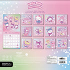 DateWorks - 2026 Calendrier Mural 16 Mois - 12 po x 12 po - Hello Kitty - Bilingue -13 images de haute qualité imprimées sur du papier Premium