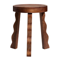 Modway - Sorrel Bois sculpté Tabouret - Noyer-Bois de mangue séché au four