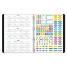 Blueline - Agenda Scolaire Mensuel - 11 po H x 8 1/2 po l - Noir - Anglais-Listes de tâches