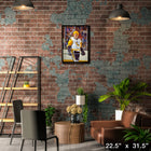 Mario Lemieux Pittsburgh Penguins Stare sur toile - Toile encadree - 22" x 31"-Sous licence officielle de la LNH et de l'AJLNH