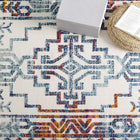 Modway - Reflect Nyssa Géométrie Géométrique Aztèque du Sud-Ouest Tapis intérieur/extérieur 5 pi l x 8 pi L - Multicolore-Dessous en caoutchouc de prise
