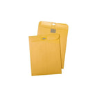 Quality Park Enveloppes à agrafe transparente, 10 x 13 po, brun, 28 lb, boîte/100-Ces enveloppes à agrafe ont des fermetures refermables utilisant la technologie redi-tac qui remplace l'agrafe traditionnelle en métal pour plus de durabilité lors d'usages répétés