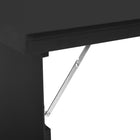 HOMCOM - Table murale pliante convertible - 23,5 po L x 37,25 po l x 57,75 po H - noir-Se fixe facilement à n’importe quel mur de votre maison, aucune expérience préalable n’est nécessaire