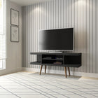Manhattan Comfort - Meuble TV moderne Utopia 53,14 po - Noir-Recommandé pour un téléviseur de 50 pouces