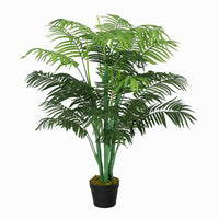 Outsunny - Palmier tropical artificiel 4 pi avec feuilles réalistes - vert-Belle plante artificielle au design de palmier 