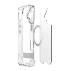 Blu Element - Étui DropZone Rugged MagSafe avec Kickstand pour iPhone 17 - Transparent-Polycarbonate transparent anti-rayures