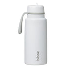 b.box - Gourde isotherme à bec rabattable - 1L - Blanc Neige-Restez hydraté toute la journée – l’isolation triple couche garde les boissons froides jusqu’à 46 heures