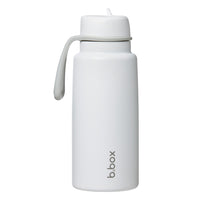 b.box - Gourde isotherme à bec rabattable - 1L - Blanc Neige-Restez hydraté toute la journée – l’isolation triple couche garde les boissons froides jusqu’à 46 heures