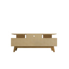 Manhattan Comfort - Meuble TV Yonkers 70,86 po style Mid-Century Modern - Noir et Cannelle-Garantie limitée du fabricant de 30 jours