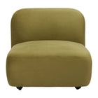 Zuo - Biak Chaise centrale - Vert-Texture douce et lisse