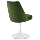 Modway - Lippa Salle à manger pivotante Performance Velvet Fauteuil d’appoint - Vert mousse blanche-Assemblée requise