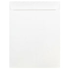 JAM Paper Enveloppes à ouverture au sommet et rabat droit gommé, 9 x 12 po, blanches, 100 par paquet-Blanc