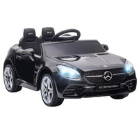Aosom - Voiture électrique 12v avec télécommande parentale - noir-Une télécommande est incluse pour le contrôle parental 